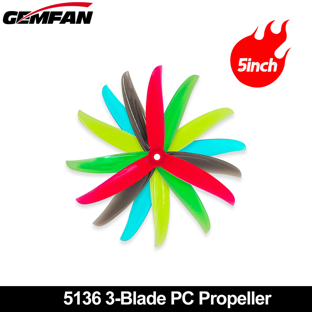Gemfan VANOVER 5136 3 Blade PC - Fpv Drone Propeller recension och pris